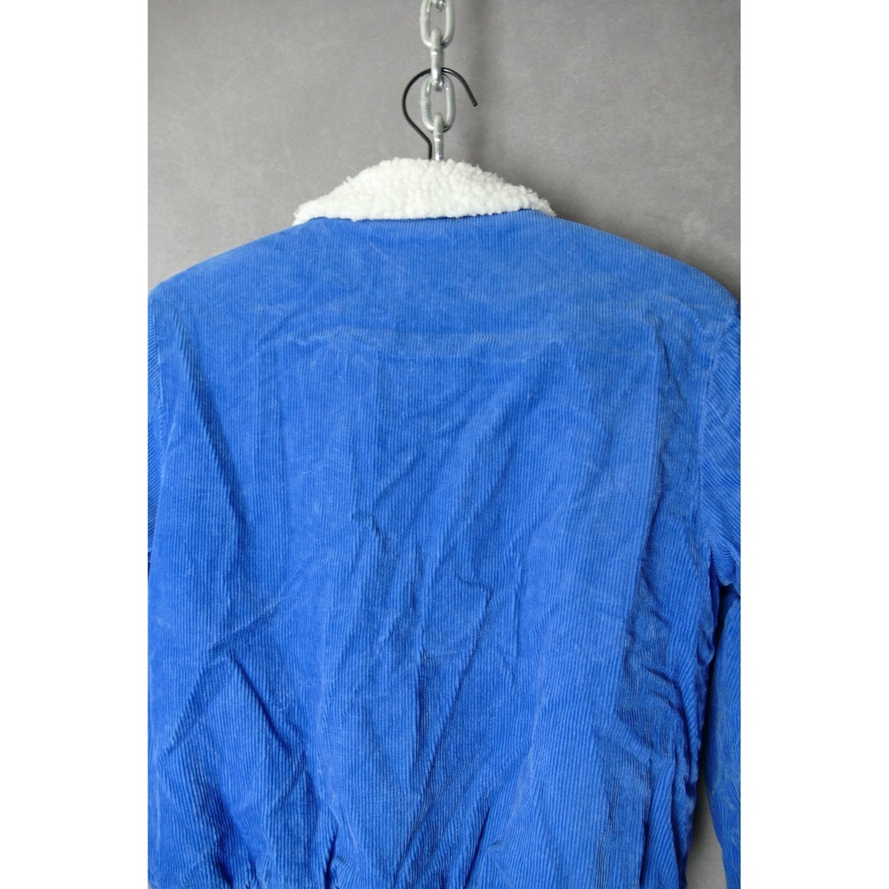 Stella McCartney Kids Blue Corduroy Sherpa Lined Bomber Jacket‎ 12 Years - Picture 7 of 8